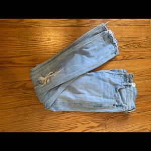 Agolde high waist Distressed jeans